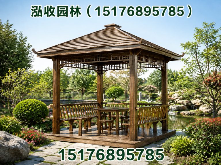 承德防腐木凉亭展示图
